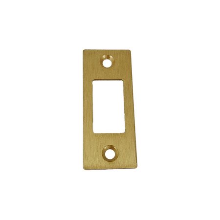 EMTEK Square Deadbolt Strike Satin Brass Finish 83223US4